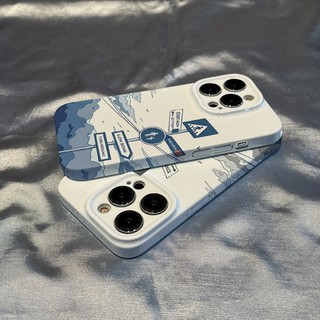Ốp lưng điện thoại iPhone 14 Pro Max 13 12 11 8 Plus Xr Xs max 7 6s cứng Bảo vệ viền Logo Road Sign cao cấp Bảo vệ màn hình và lưng chống va chạm Bảo hành