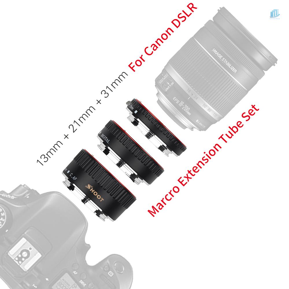 Bộ Vòng Nối Mở Rộng Macro XT-364 13mm 21m 31mm Thay Thế Cho Lens EF / EF-S 550D / 600D / 650D / 700D / 750D / 760D / 80