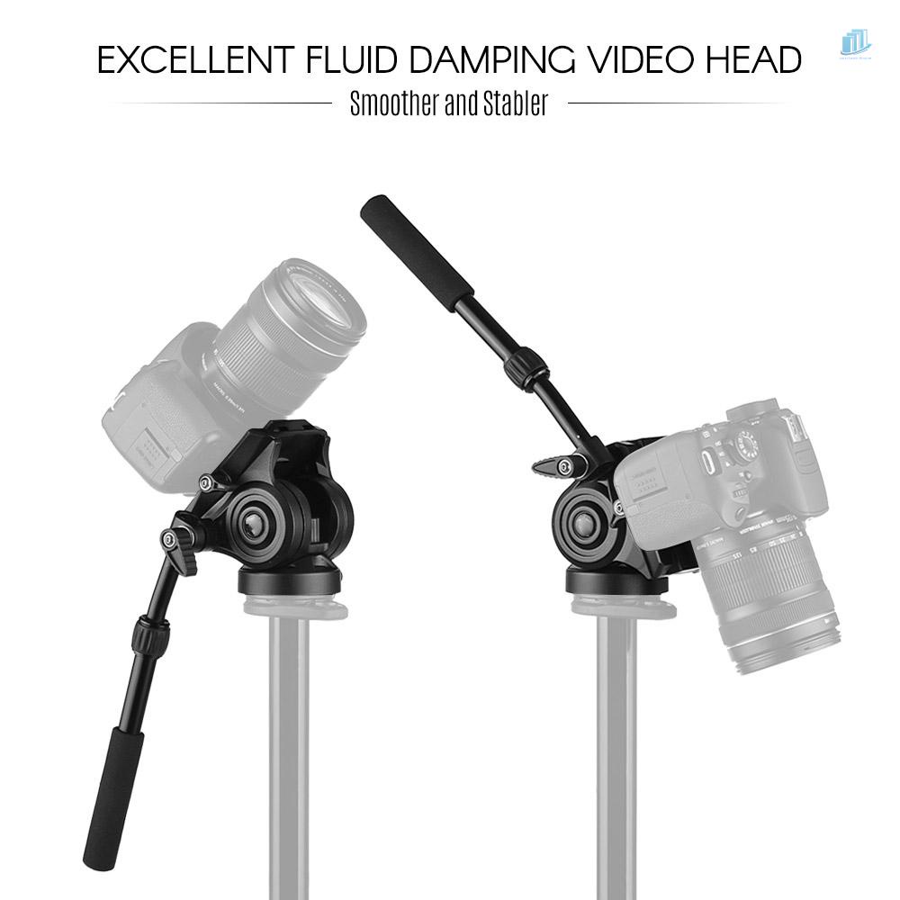 Đầu Nghiêng Tripod Bằng Hợp Kim Nhôm Hỗ Trợ 5kg / 11Lbs Cho Máy Quay Phim A7 Panoramic