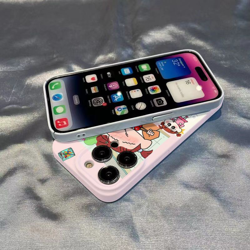 Ốp Lưng Bé Shin Ngộ Nghĩnh Nhiều Mẫu Mã Cho Điện Thoại Apple 12max 14Pro Iphone138P xsmax / 11 P6F1