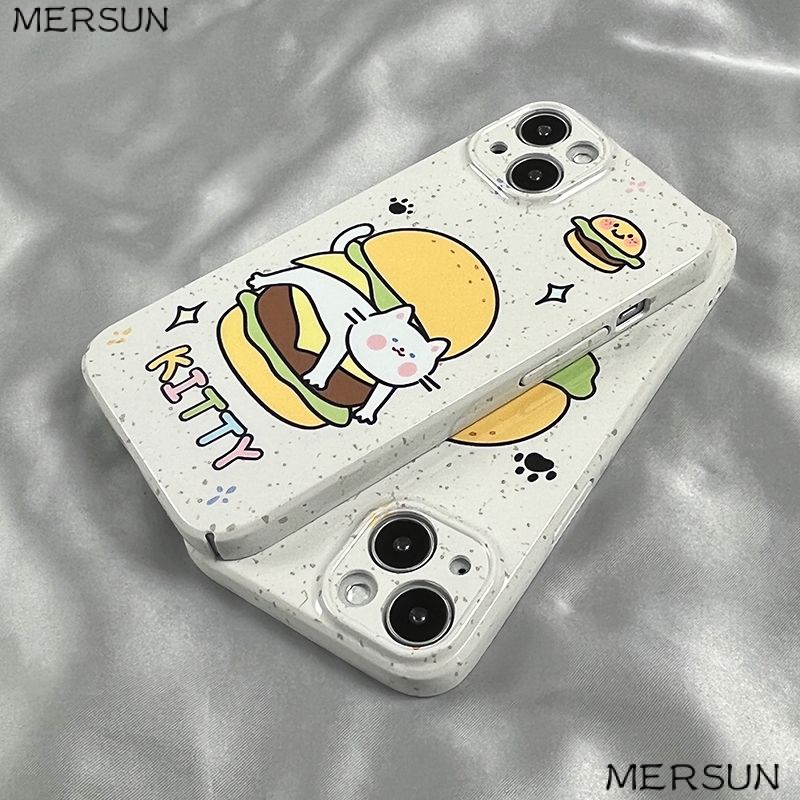 Ốp Điện Thoại Cứng / Mỏng In Họa Tiết Chó Burger Dễ Thương Cho Iphone xs14 7 13 1211 Xr8 TLY1