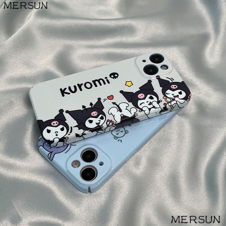Ốp Điện Thoại Họa Tiết Hoạt Hình Vui Nhộn Dành Cho iphone13 14Pro Xs / Xs Max812117Ốp Điện Thoại Cứng In Hình Kuromi Cho Apple xr / ONZK
