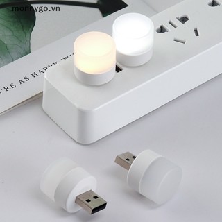 Monnygo đèn led tròn nhỏ cắm sạc usb dùng để đọc sách