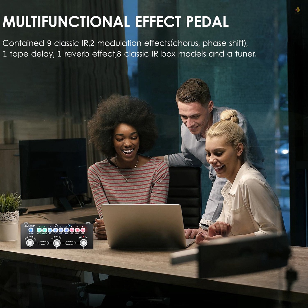 Bàn Đạp Hiệu Ứng Đàn Guitar Điện Không Dây mynice CUVAVE Khối Lập Phương Di Động Đa Năng Kết Hợp Với Giao Diện Âm Thanh Không Dây Cho Điện Thoại Di Động