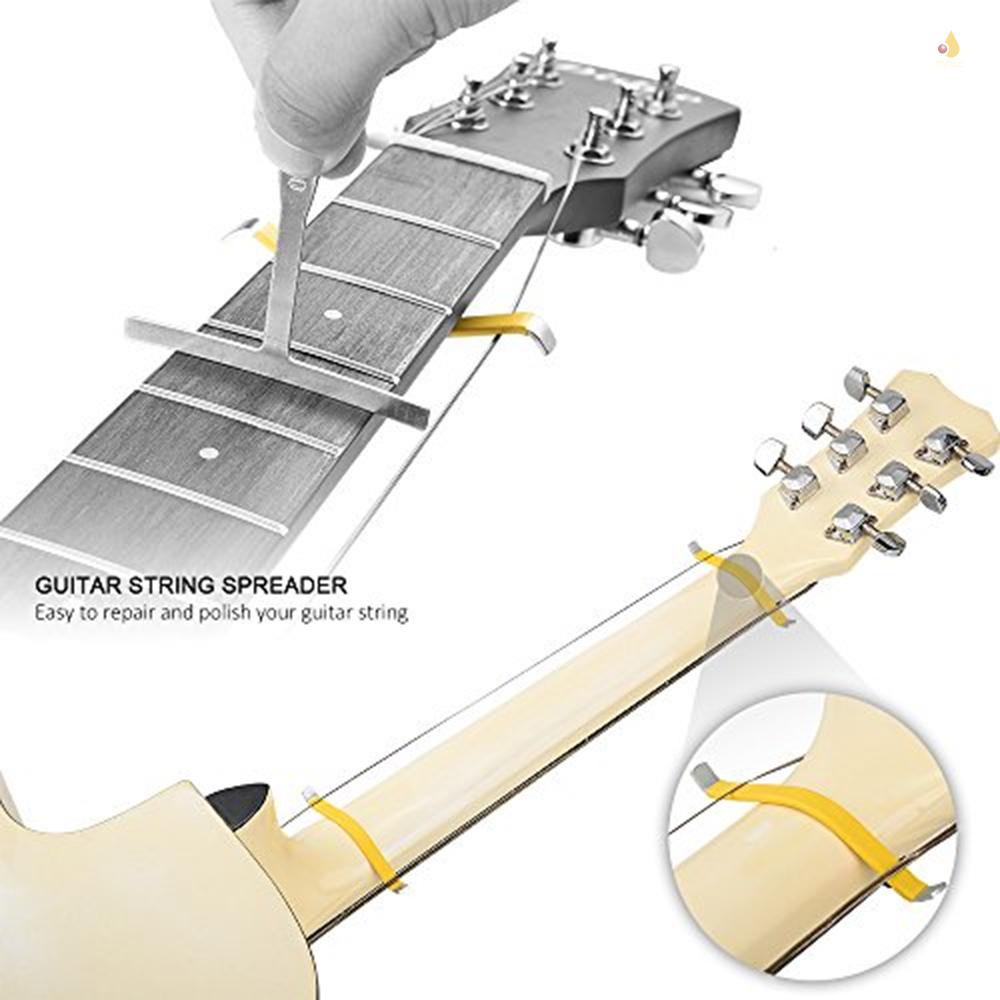 Bộ 9 Thước Đo Dây Đàn Guitar Bass Hình Chữ T Chuyên Dụng