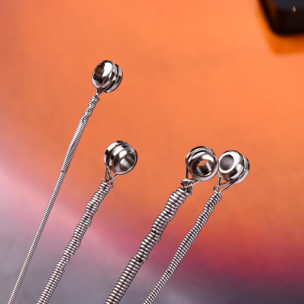 Bộ 4 Dây Đàn Bằng Hợp Kim Niken Hình Lục Giác Chống Mòn Độ Sáng (. 045-.100)