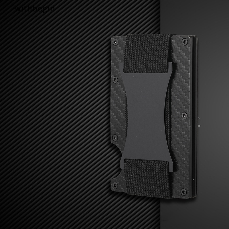 Ví Đựng Thẻ Bằng Sợi Carbon Và Nhôm Chống Trộm Tiện Dụng Cho Nam