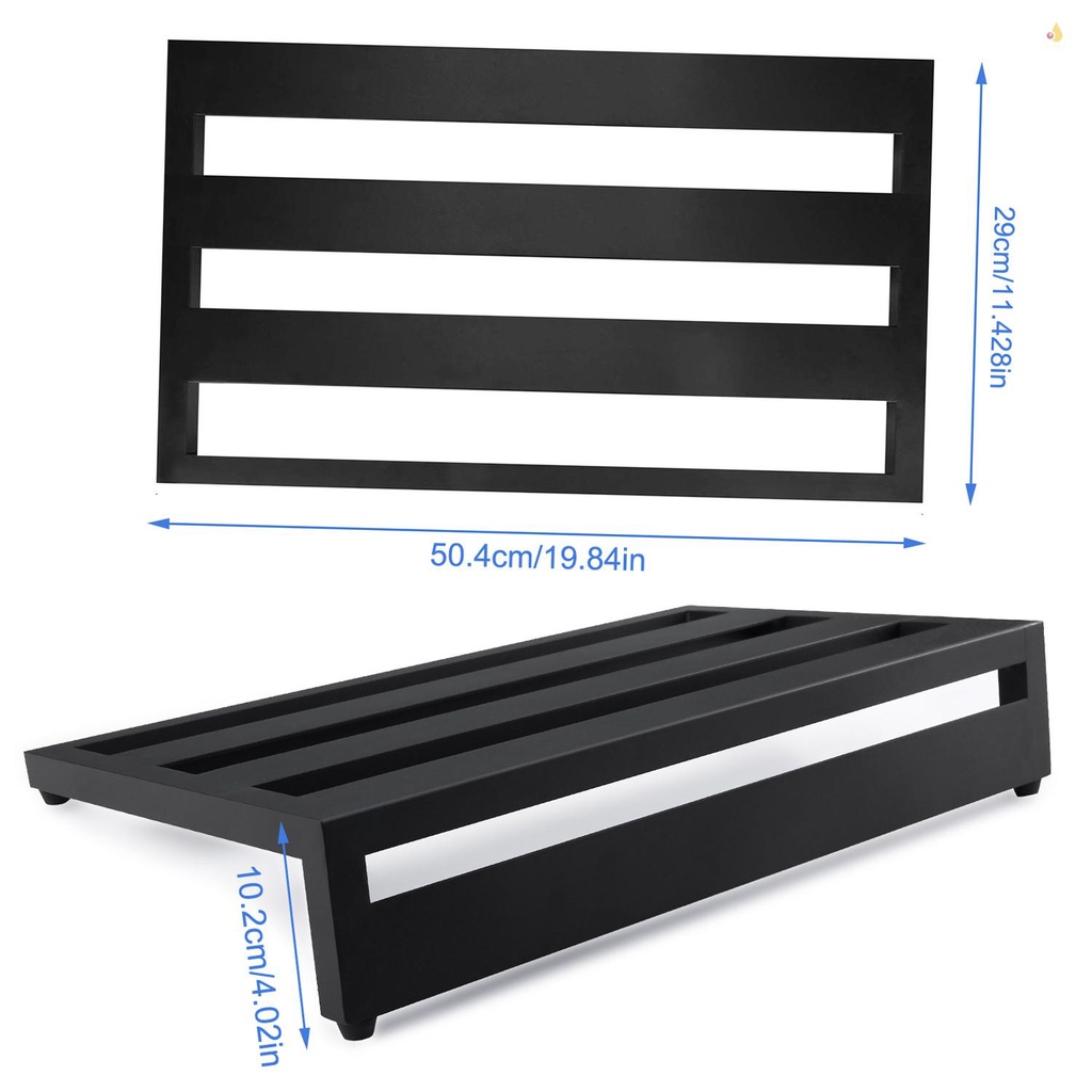 Bàn Đạp Hiệu Ứng Đàn Guitar Bằng Hợp Kim Nhôm Kèm Túi Đựng Và 4 Miếng Dán Cố Định