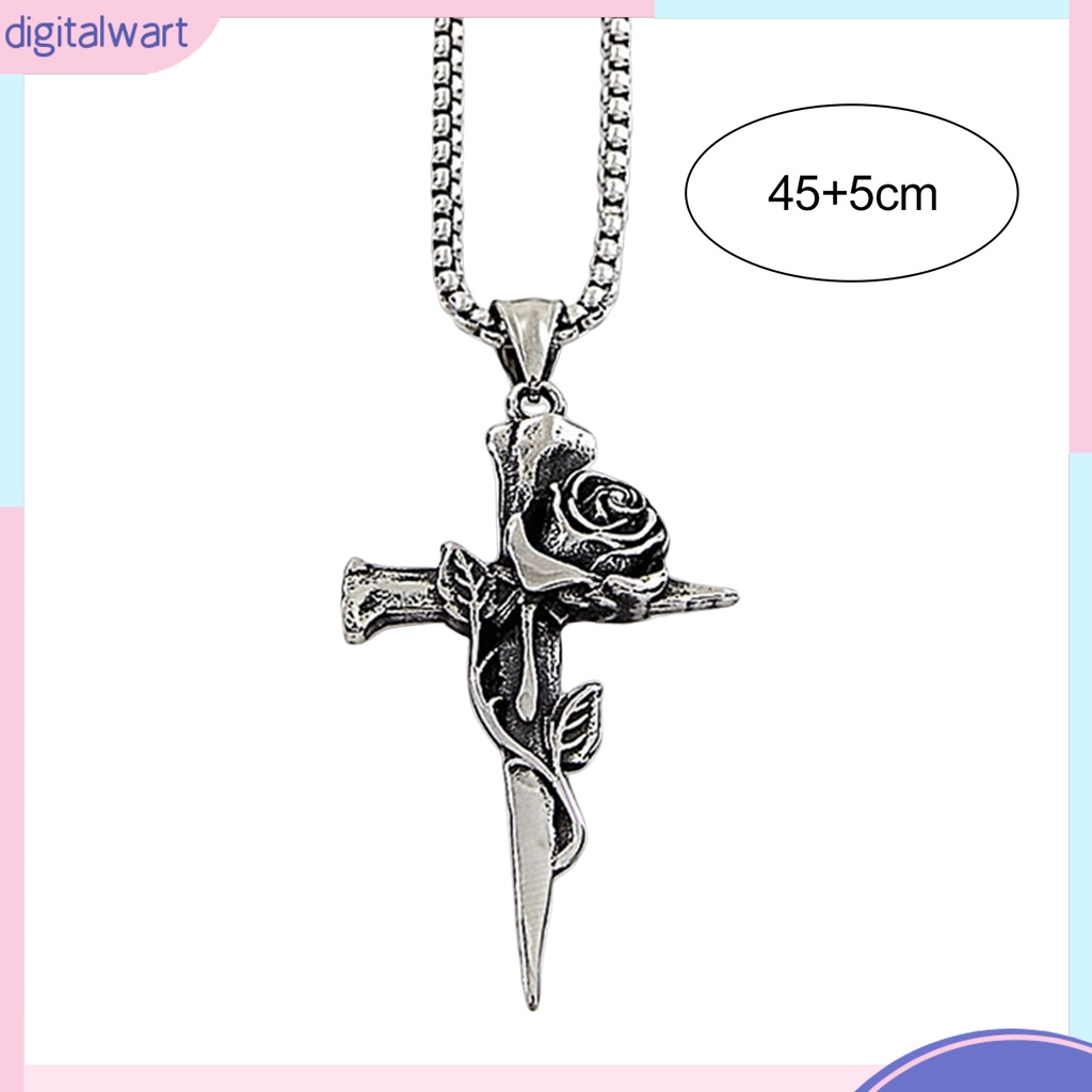 Vòng cổ Hai Mặt Hình Thánh Giá Phong Cách Retro Dành Cho Nam