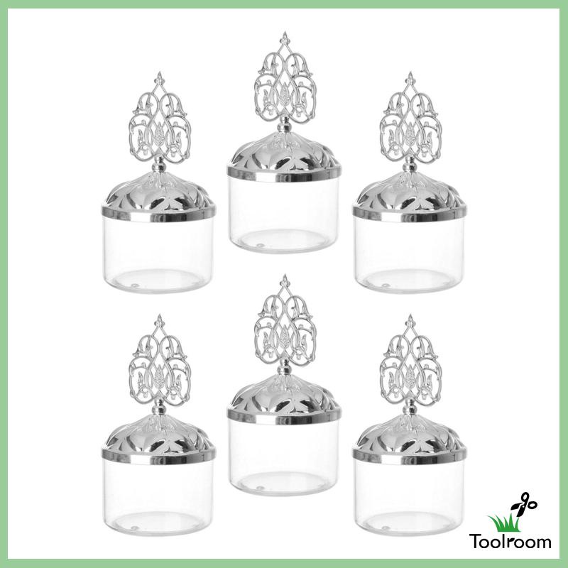 Set 6 Hũ Đựng Kẹo Có Nắp Cho Sinh Nhật