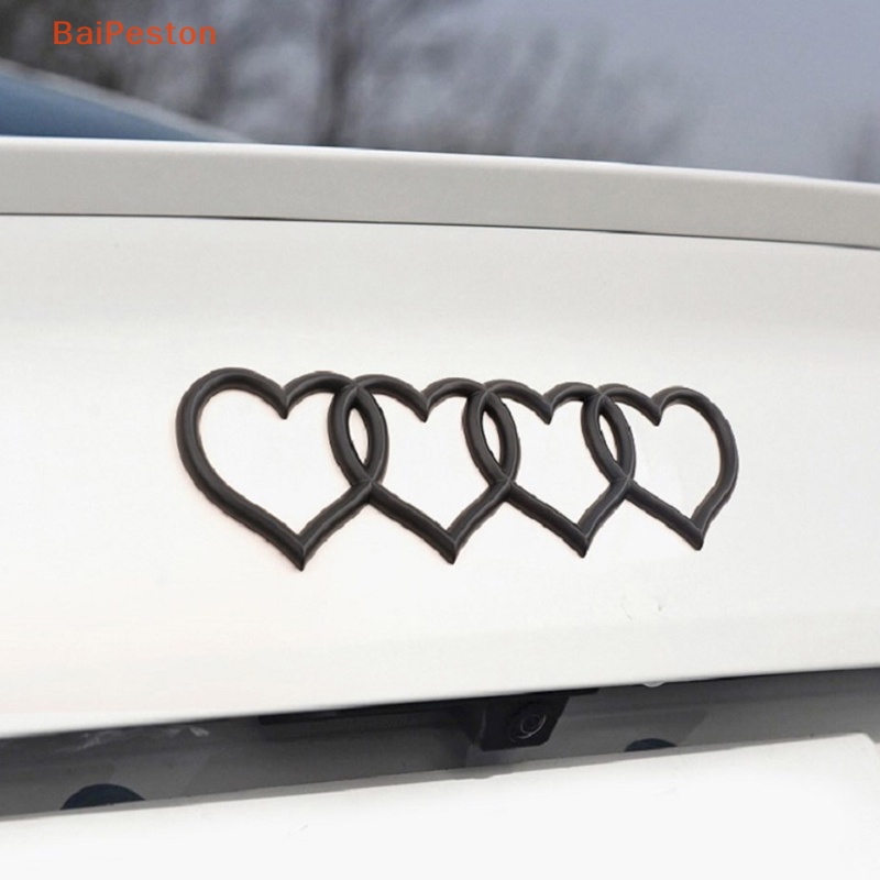 Logo Hình Trái Tim Trang Trí Đuôi Xe Hơi Audi A4 A3 A5 A6 A4L B8 B7 B9 C6 C7