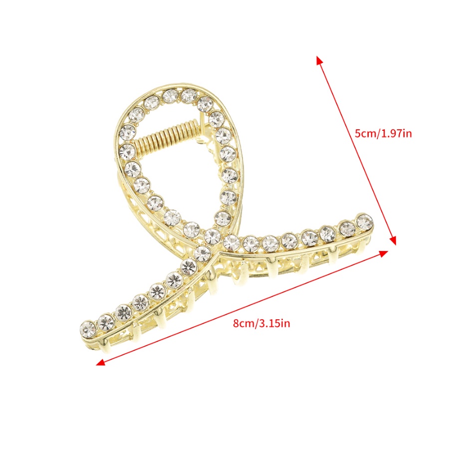 Kẹp Tóc Hợp Kim Đính Đá Và Ngọc Trai Nhân Tạo Thời Trang