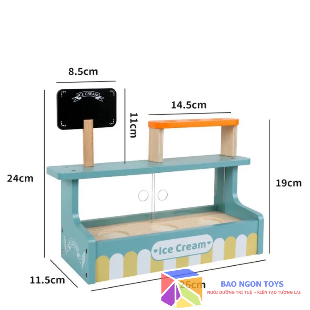 ĐỒ CHƠI NHẬP VAI VUI NHỘN MÁY LÀM KEM GIÚP BÉ PHÁT TRIỂN KỸ NĂNG NHẬP VAI VÀ GIẢI TRÍ CÙNG BẠN BÈ BAO NGON TOYS DG242