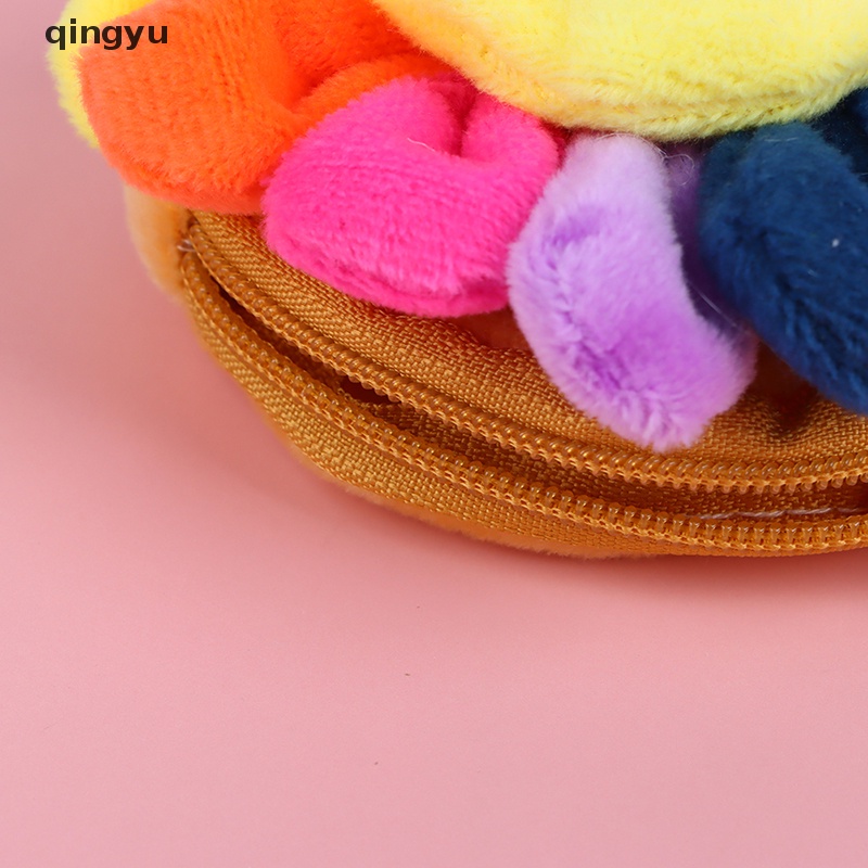 1 Móc Khóa Hình Hoa Hướng Dương Mặt Cười Nhồi Bông Nhiều Màu Sắc qingyu