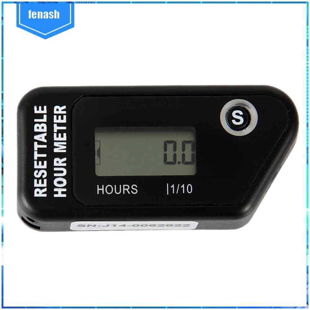 Máy Cắt Cỏ Kỹ Thuật Số LCD Không Thấm Nước Có Thể Đặt Lại Cho Mô Tô / Xe Đạp / Tàu Thuyền