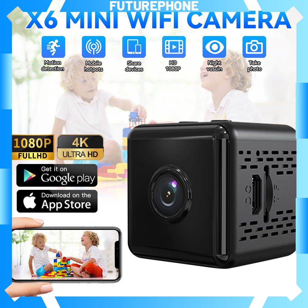 Camera X6ds Chính Hãng Camera Quan Sát Không Dây Mini Hd 1080P Máy Quay Video An Ninh Ban Đêm Phiên Bản Ip Camera Giám Sát Wifi Hàng Có Sẵn Ngoài Trời Gia Đình Tương Lai