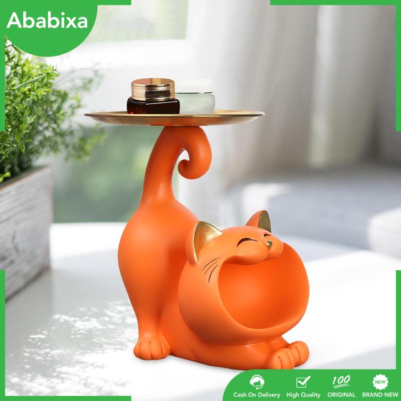 [Ababixa] Khay Đựng Đồ Trang Sức Hình Mèo May Mắn Hiện Đại Trang Trí Phòng Ngủ / Quán Bar / Kỳ Nghỉ