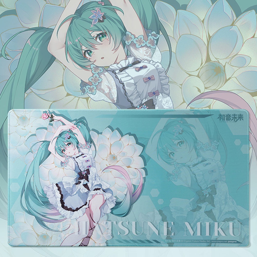 Tấm Lót Chuột Và Bàn Phím Máy Tính Chống Thấm Nước Hình Hatsune Miku