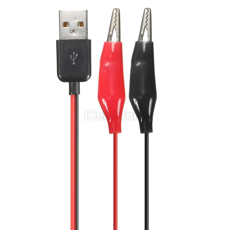 Dây Cáp Kẹp Cá Sấu Thử Điện 58cm Màu Đỏ Và Đen