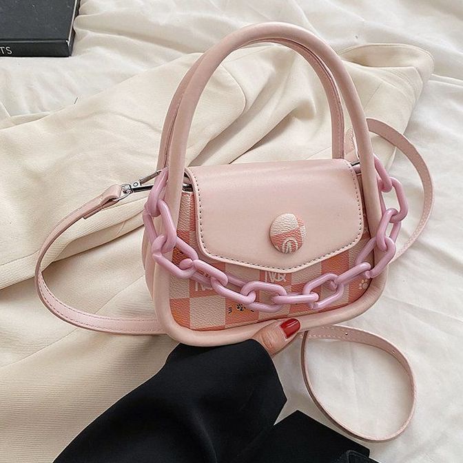 Túi Đeo Chéo Hình Vuông Nhỏ Cầm Tay Mẫu Mới 2023 Phong Cách niche Thời Trang Mùa Hè Dành Cho Bạn Nữ AC2347