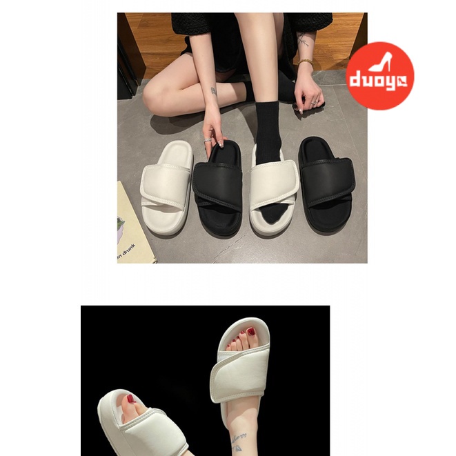 Duoya Tóc Thẳng ~ [Hàng Có Sẵn] Dép Đế Dày Chống Trượt Thời Trang Ngoài Trời Cho Nữ