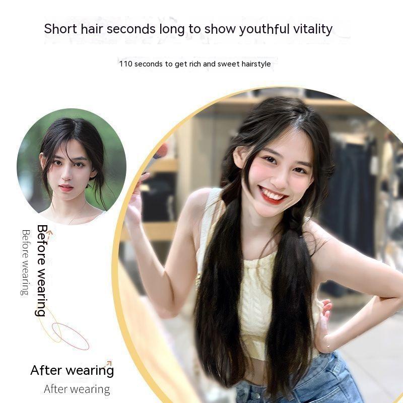 Dây Buộc Tóc Đuôi Ngựa Dài Tự Nhiên Phong Cách Ngọt Ngào Cho Nữ