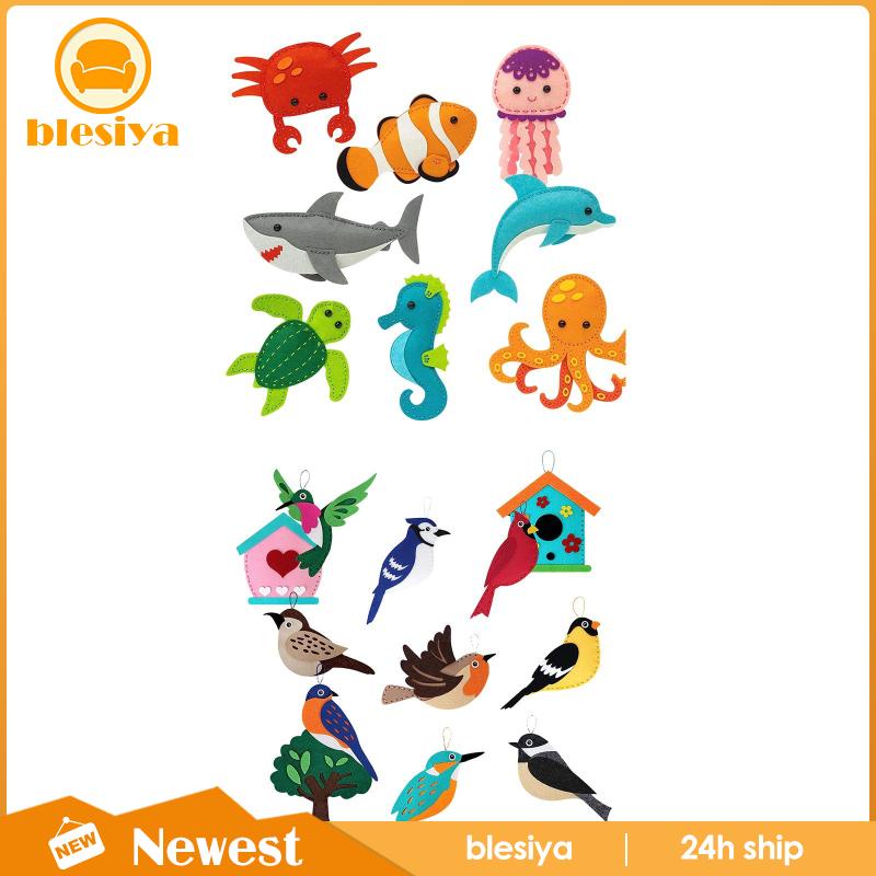 Bộ Dụng Cụ May Vá Thủ Công Hình Cá Và Chim Cho Người Mới Bắt Đầu