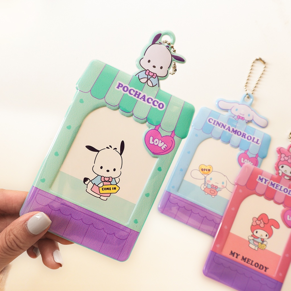 Galicici New Sanrio Same Series Vỏ Đựng Thẻ ID Bảo Vệ Thẻ ID Dành Cho Học Sinh / Album Đựng Đậu Trái Tim
