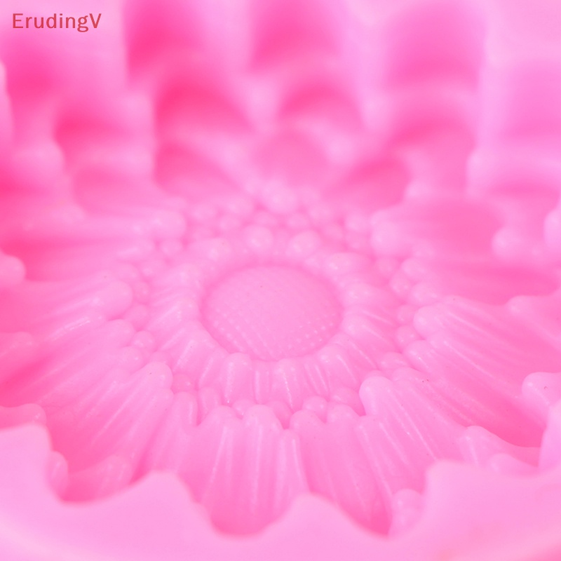 Khuôn Silicon Dập Nổi Hình Cánh Hoa Hướng Dương Trang Trí Bánh Kem