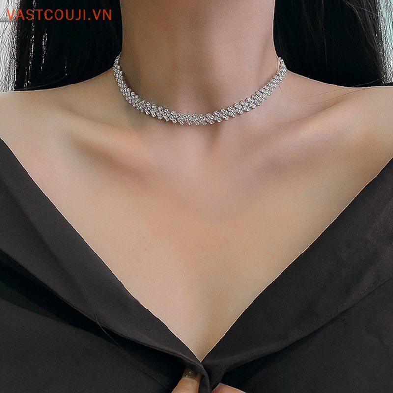 Vòng Cổ Choker Đính Đá Thời Trang Dành Cho Nữ