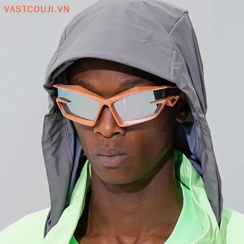 Kính Mát Mắt Mèo Tròng Bạc Chống Tia UV400 Phong Cách Retro Y2K Thời Trang Cho Nam Và Nữ