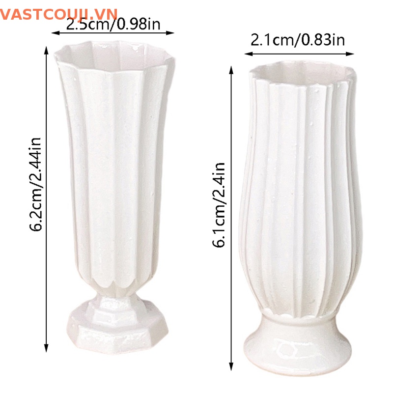 Bình Hoa Mini Tỉ Lệ 1 / 6 Xinh Xắn Dùng Để Trang Trí Nhà Búp Bê