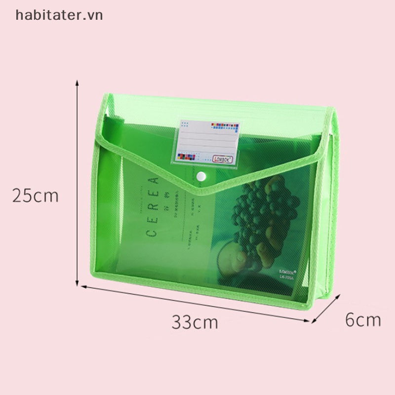 Bìa Đựng Tài Liệu Khổ A4 Bằng PP Chống Thấm Nước Tiện Dụng Cho Văn Phòng