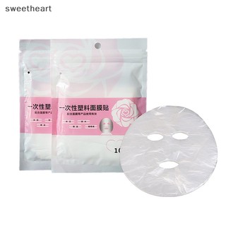100pcsplastic phim chăm sóc da đầy đủ Mặt nạ giấy Mặt Nạ Giấy dùng một lần mặt nạ New