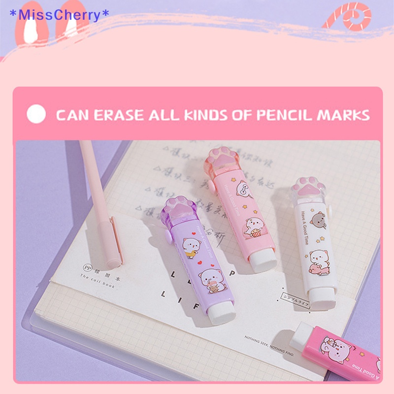 Gôm Tẩy Hình Dấu Chân Mèo Xinh Xắn Dành Cho Học Sinh Mới