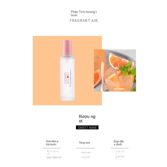 Chai Nước Hoa Và Trái Cây Tẩy Tế Bào Chết Lâu Phai Cho Nữ 30ml