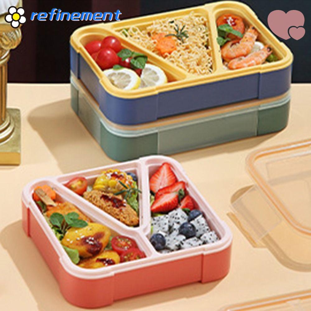 Hộp Đựng Cơm Trưa Có Thể Tái Sử Dụng Tiện Lợi Cho Học Sinh / Nhân Viên Văn Phòng