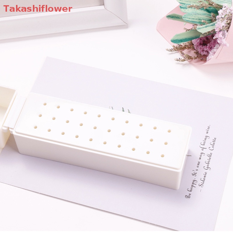Hộp Đựng Mũi Khoan Móng Tay 30 Lỗ Chống Bụi Tiện Dụng Bits