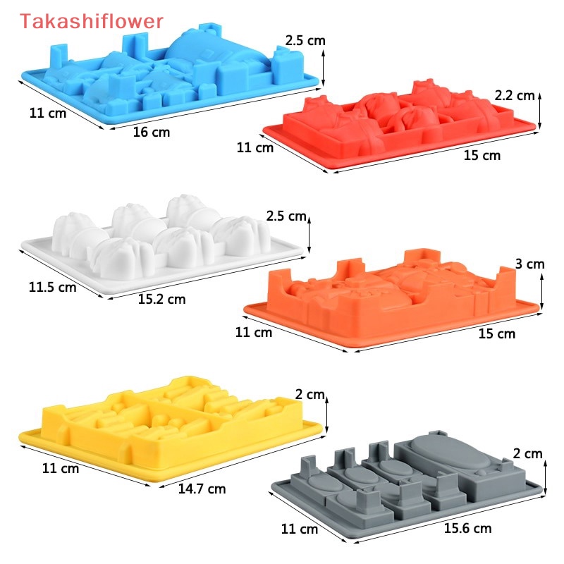 Khuôn Silicon Làm Bánh / Sô Cô La / Xà Phòng / Đá Viên Hình Hoạt Hình 3D