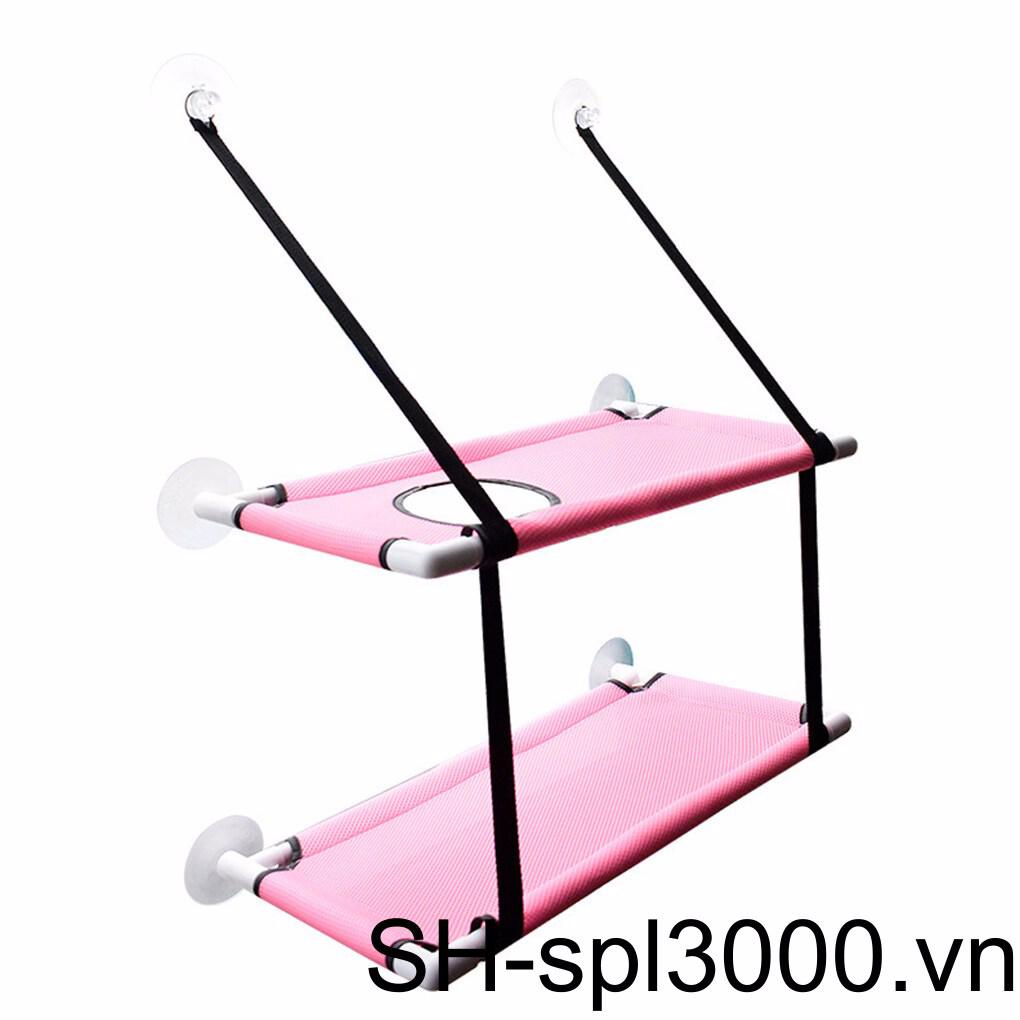 Võng Lưới Thoáng Khí 1 Tầng Màu Hồng Dành Cho Thú Cưng