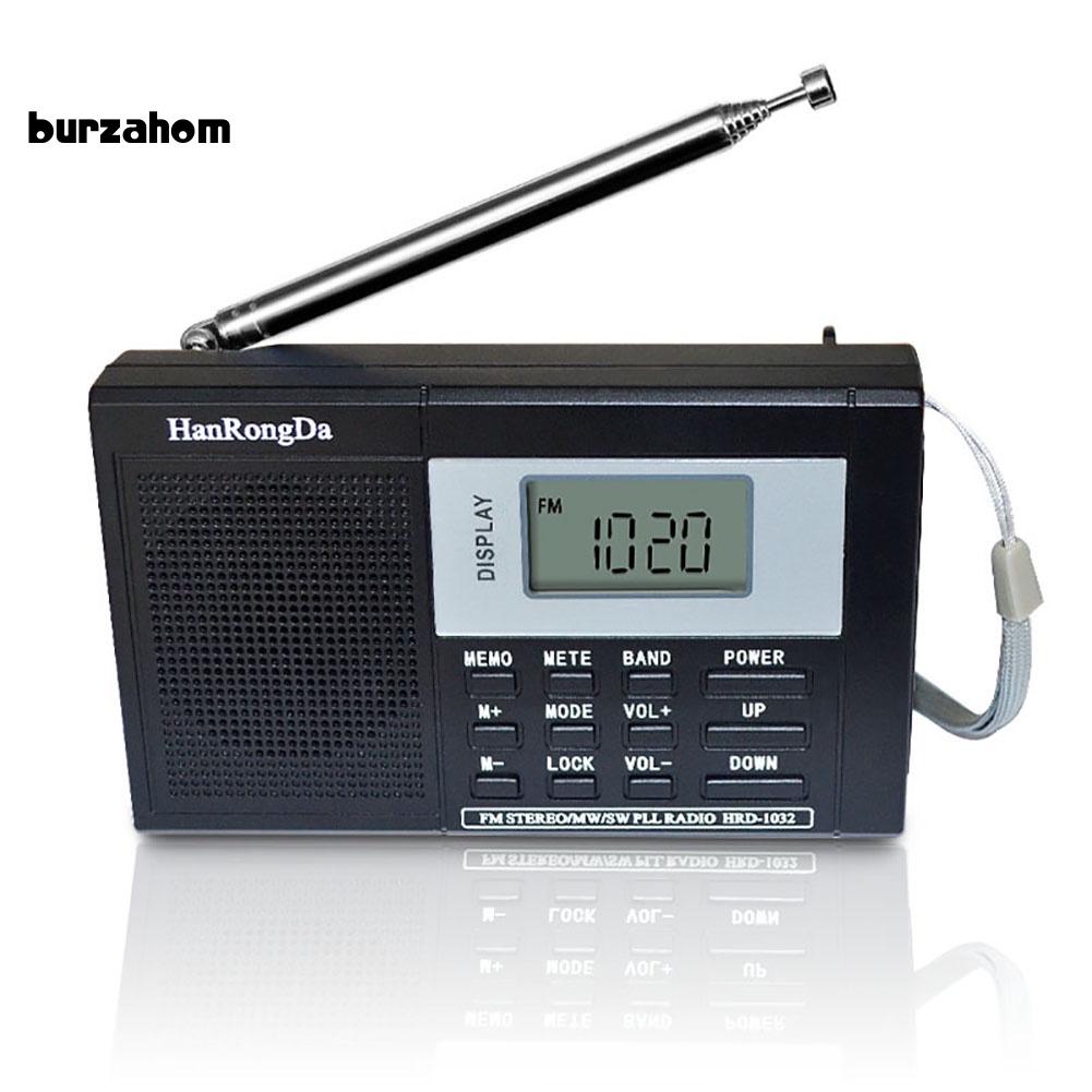 Radio Kỹ Thuật Số Thu Sóng AM / FM / SW Bur HRD-1032