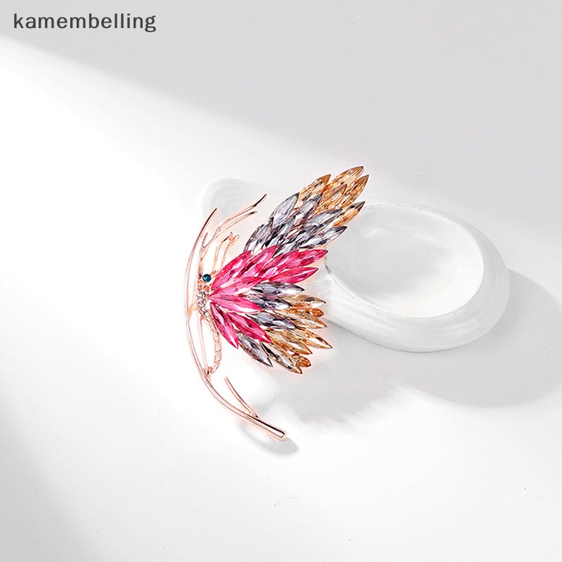 Trâm Cài Áo Hình Bướm Đính Pha Lê Màu Gradient Phong Cách Pháp Thanh Lịch Cao Cấp