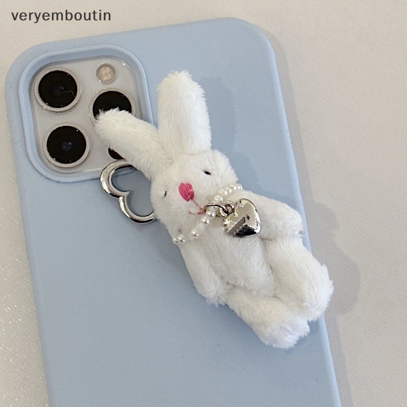 Móc Khóa Hình Thỏ Bông Đáng Yêu Y2K