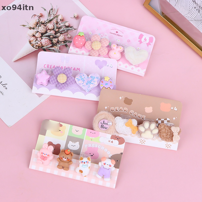 Set 4 Bìa Kẹp Hồ Sơ Bằng Nhựa Dễ Thương