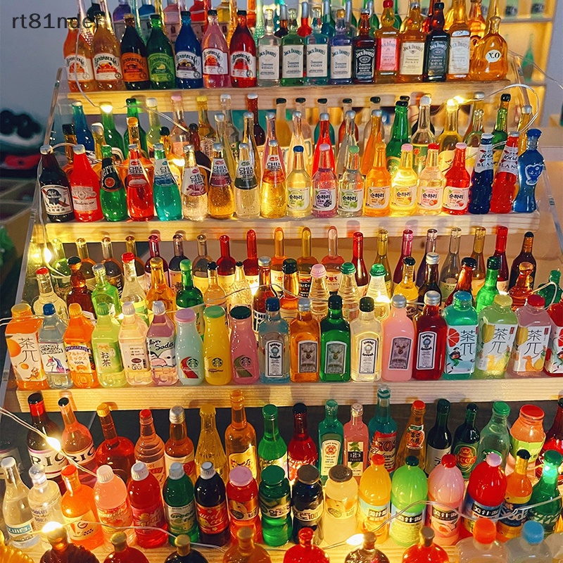 Rt Bộ 5 Phụ Kiện Trang Sức / Điện Thoại Hình Lọ Nhỏ Bằng Nhựa Resin DIY