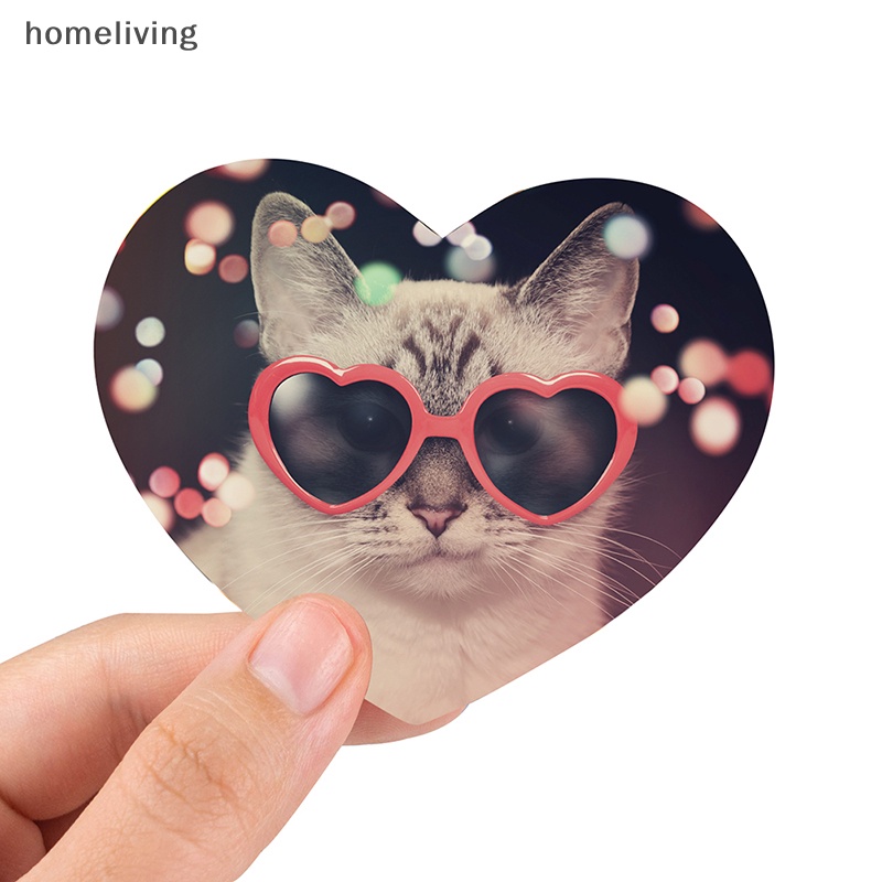 Bộ 65 Miếng Dán Họa Tiết Mèo Hoạt Hình Vui Nhộn Trang Trí Ván Trượt