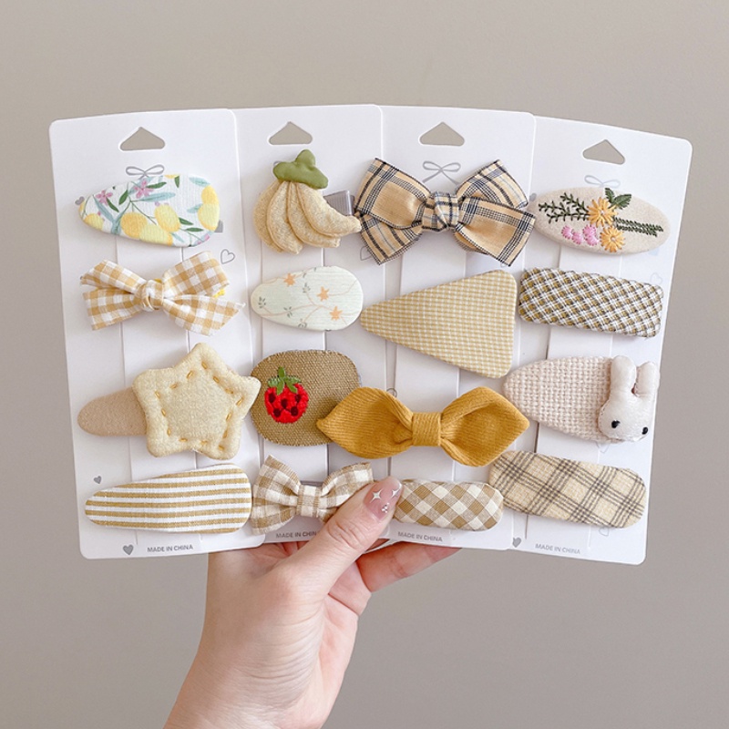 Kẹp Tóc Nơ Vải Dễ Thương Cho Bé Gái