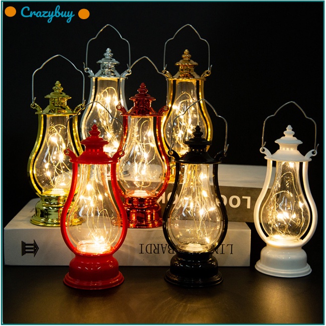 Cr Dây Đèn Led Bằng Đồng Hình Bình Rượu Dầu Phong Cách Cổ Điển Trang Trí Phòng Ngủ