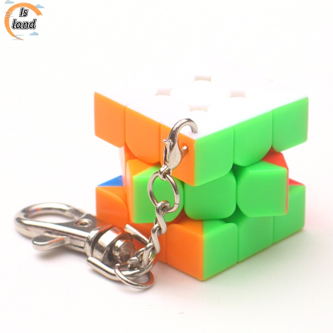 Móc Khóa Hình Khối Rubik 3x3 Mini 3cm Dễ Thương
