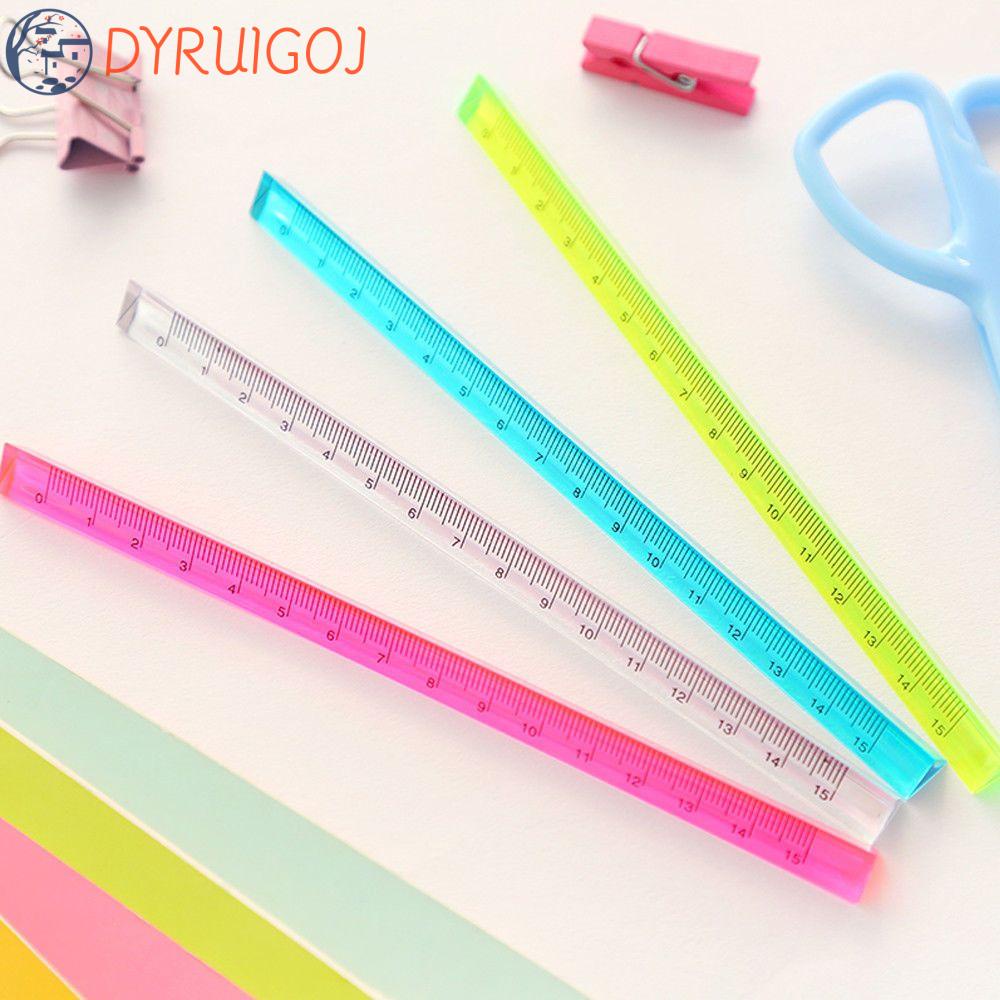 Thước Đo Hình Tam Giác Bằng Kim Loại Trong Suốt Dài 20cm